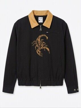 Shell Corp. Scorpion Embroidery Drifter Worker Jacket Size Large NWT Limited Ed.